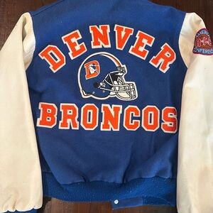 VINTAGE Denver Broncos Varsity Jacker - 1988 Size Adult Medium